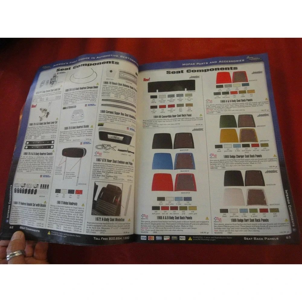 Mopar‎ 1960-76 A B & E body vehicles restoration performance parts acc catalog